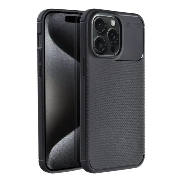 Zadní kryt Case CARBON PREMIUM pro Apple iPhone 15 Pro Max, černá