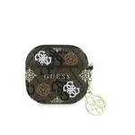 Pouzdro Guess PU 4G Peony Charm pro AirPods 3, hnědá