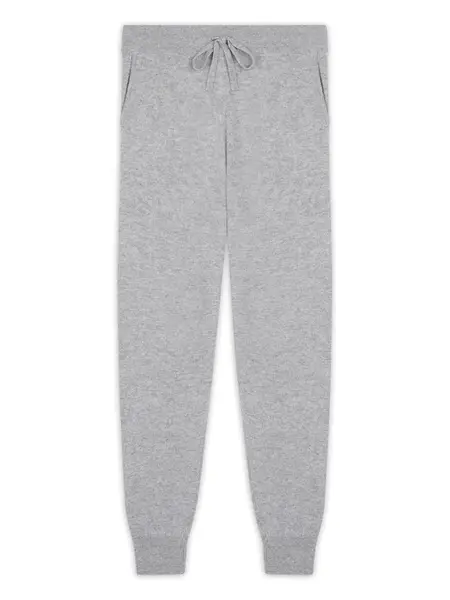 JUST CASHMERE Nohavice  sivá melírovaná