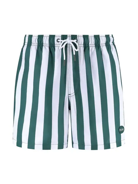 Shiwi Plavecké šortky  tmavozelená / biela