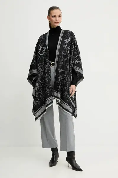 Pončo s příměsí vlny Pinko