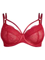 Devoted by Zizzi Podprsenka 'Lelsa'  červená