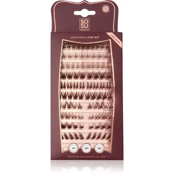 SOSU Cosmetics Luscious Lash Kit trsové nalepovací řasy 1 ks