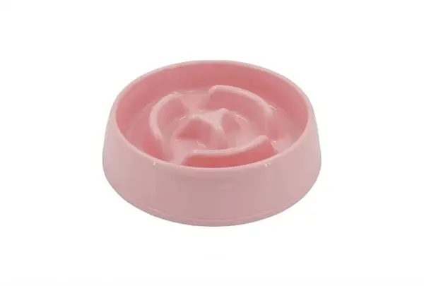 Zoobeedoo miska pro pomalejší jedení - růžová 1 ks - 175 ml