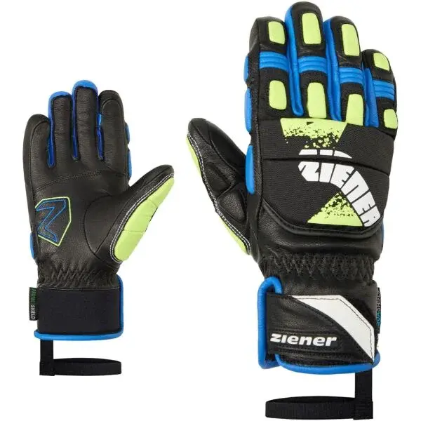 Ziener LONOS-Z RACE AS PR JUNIOR Detské lyžiarske rukavice, čierna, veľkosť