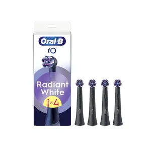 Oral-B iO Series Radiant White kartáčkové hlavy 4 ks černé