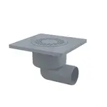 Podl.vpust bočná, mriežka šedá, záp.uz.