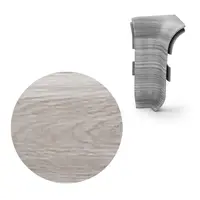 Vnitřní roh k soklu Naturel Gladstone sivý , PVC dĺžka 0,5 cm, výška hrany 56 mm, NATNGTWG8