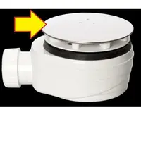 Krytka k vaničkovému sifónu Optima ESLIMCR90 nerez V-9990.09