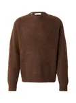 SELECTED Sveter 'SLHRAI'  čokoládová