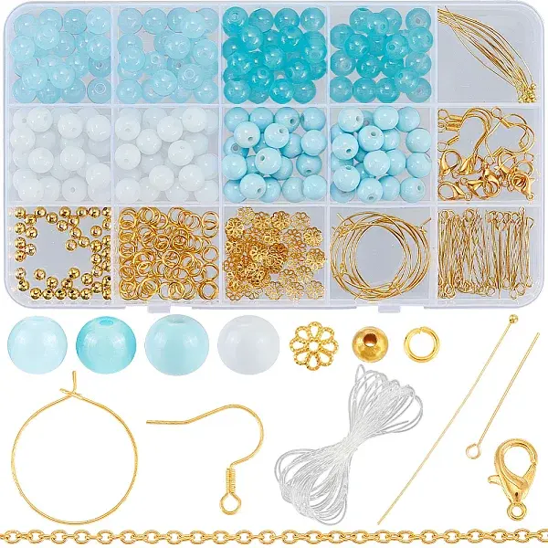DIY Glass Beaded Bracelets & Earrings Jewelry Making Kit