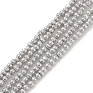 Electroplated Shell Pearl Beads Strands