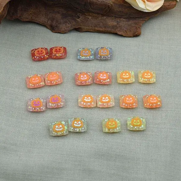 Halloween Frosted Transparent Resin Beads