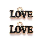 Valentine's Day Theme Alloy Enamel Pendants