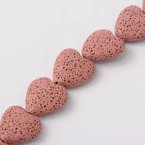 Synthetic Lava Rock Bead Strands