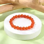 Natural Carnelian Beaded Stretch Bracelets