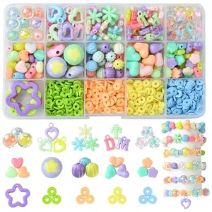 DIY Acrylic & Polymer Clay Beads Jewelry Making Findings Kits