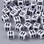 White Opaque Acrylic Beads