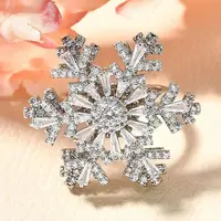 Snowflake Rotatable Brooches for Women