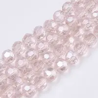 Electroplate Glass Bead Strands