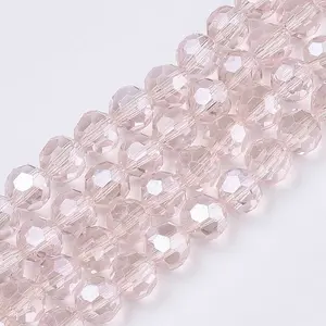 Electroplate Glass Bead Strands