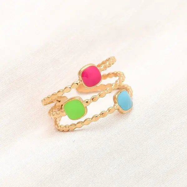 304 Stainless Steel Cuff Rings for Women