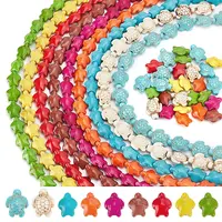 9 strands 9 styles Dyed Synthetic Turquoise Beads Strands