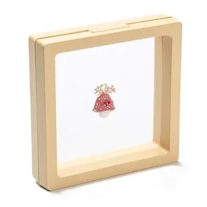 Square Transparent PE Thin Film Suspension Jewelry Display Box