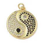 Brass Micro Pave Cubic Zirconia Pendants