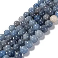 Dyed & Heated Natural Blue Aventurine Beads Strands