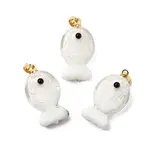 Handmade Dichroic Foil Lampwork Pendants