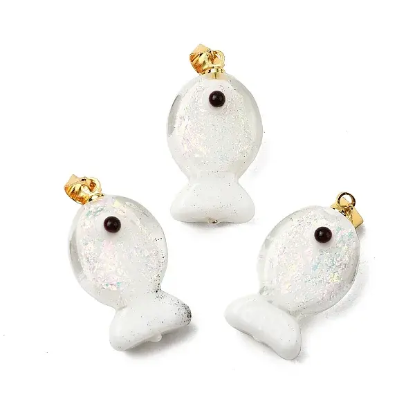 Handmade Dichroic Foil Lampwork Pendants