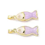 Brass Enamel Pendants