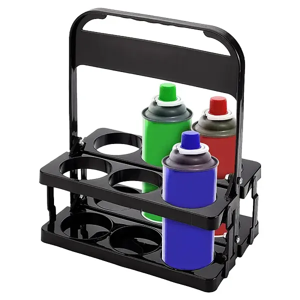 6 Grids Plastic Fold Wine Bottle Rack