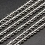 Synthetic Quartz Round Bead Strands