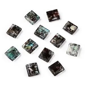 2-Hole Transparent Glass Seed Beads