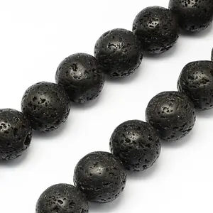 Natural Lava Rock Stone Beads Strands