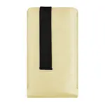 Univerzální pouzdro FIXED Lucca se zavíracím popruhem pro telefony do 6,3", světle žlutá