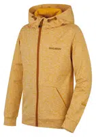 Husky Alony K 140-146, yellow Dětská mikina s kapucí