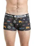 Pánské boxerky meatfly balboa double černá/bílá s