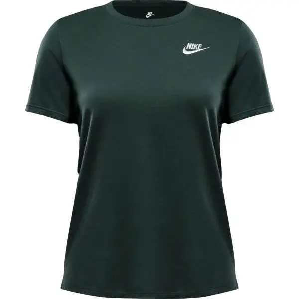 Nike SPORTSWEAR CLUB Dámské tričko, tmavě zelená, velikost