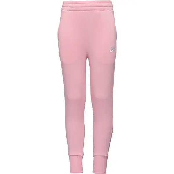 Nike SPORTSWEAR CLUB FLEECE Dívčí tepláky, růžová, velikost