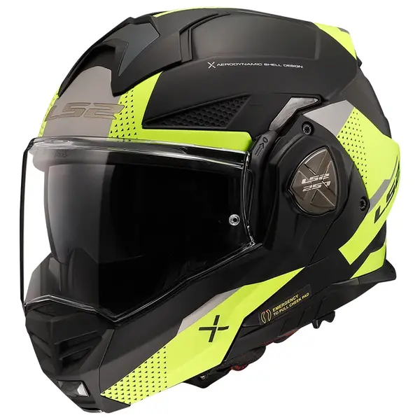 Překlopná moto přilba LS2 FF901 Advant X Oblivion Matt Black H-V P/J M (57-58)