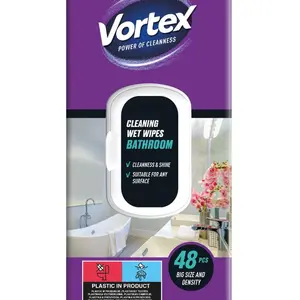 Vortex Vlhčené čisticí ubrousky do koupelny 48 ks