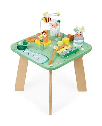 Drevený motorický stolík s aktivitami