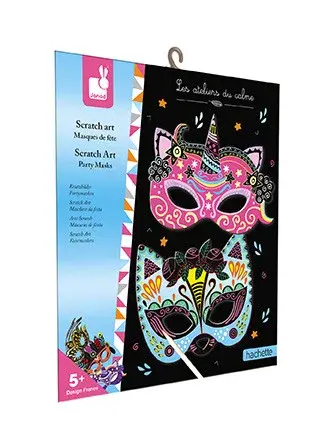 Atelier Mini - vyškrabovacie obrázky party masky