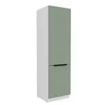 Vysoká skříňka pro vestavnou lednici Aria 60 LO-210 2F Barva korpusu: Bílá, Barva dvířek: SA - Aquamarine AFM