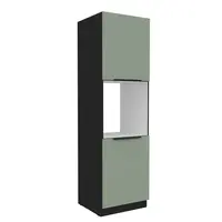 Vysoká skříňka pro vestavnou troubu Aria 60 DP-210 2F Barva korpusu: Černá, Barva dvířek: SA - Aquamarine AFM