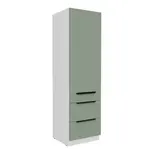 Vysoká potravinová skříňka Aria 60 DKS-210 3S 1F - Premium Box Barva korpusu: Bílá, Barva dvířek: SA - Aquamarine AFM