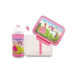 Komplet Zdravá fľaša 0,5 l a Zdravá desiata - Princezná a jednorožec